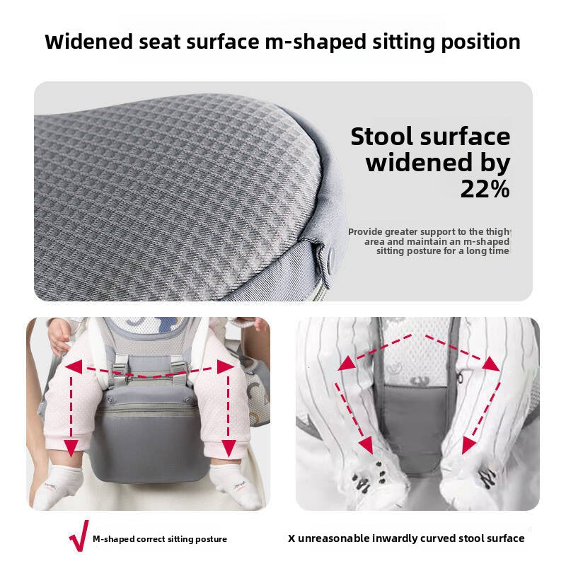 Premium Baby Hip Seat Carrier – 6-in-1 Ergonomic Carrier